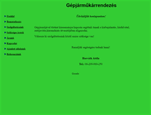 Tablet Screenshot of gepjarmukarrendezes.hu